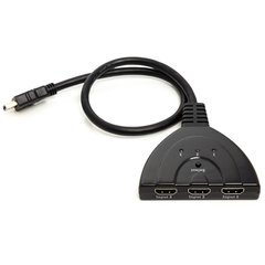 Купити Перехідник PowerPlant з перемикачем HDMI - HDMI 3x1 (CA912070) в Україні