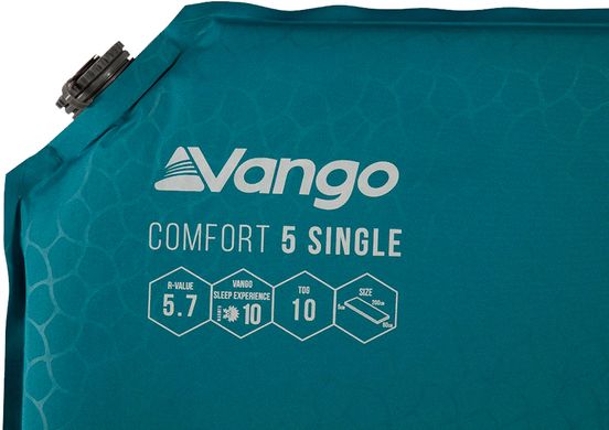 Купить Коврик самонадувающийся Vango Comfort 5 Single Bondi Blue (SMQCOMFORB36A11) в Украине