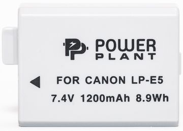 Купити Акумулятор PowerPlant Canon LP-E5 1200mAh (DV00DV1225) в Україні
