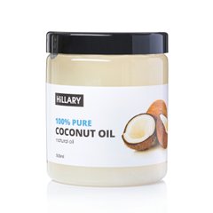 Купити Рафінована кокосова олія Hillary 100% Pure Coconut Oil, 500 мл в Україні