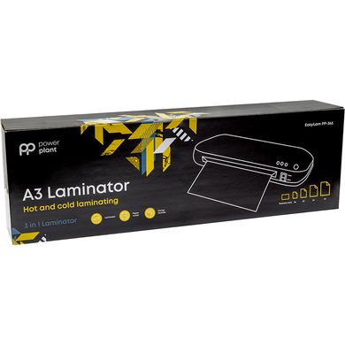 Купити Ламінатор PowerPlant EasyLam PP - 365 3в1, для офісу, A3, 80-125 мкм, 400 мм/хв (PP-365) в Україні