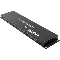 Купити Сплітер PowerPlant HDMI 1x10 V1.4, 3D, 4K/30hz (HDSP10-V1.4) (CA912506) в Україні