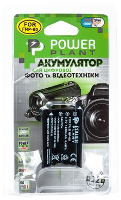 Купити Акумулятор PowerPlant Fuji NP-60, SB-L1037, SB-1137, D-Li12, NP-30, KLIC-5000, LI-20B 1200mAh (DV00DV1047) в Україні