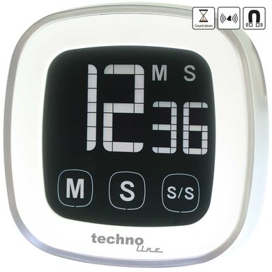 Купити Таймер кухонний Technoline KT400 Magnetic Touchscreen White (KT400) в Україні