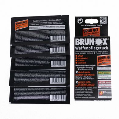 Купити Brunox Gun Care серветки для догляду за зброєю 5шт в коробці в Україні