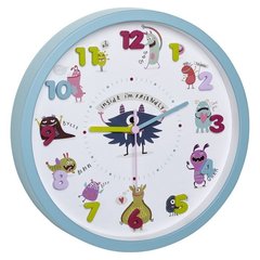 Купить Часы настенные TFA «Little Monsters» 60305120, Sweep, бирюзовые в Украине