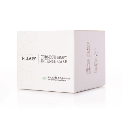 Купити Крем для сухої та чутливої шкіри Hillary Corneotherapy Intense Сare Avocado & Squalane, 50 г в Україні