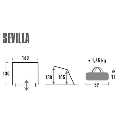 Купити Намет High Peak Sevilla 40 Blue/Grey (10129) в Україні