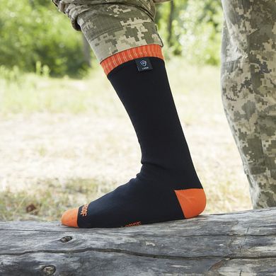 Купити Шкарпетки водонепроникні Dexshell Thermlite, p-p XL, з помаранчевою смужкою в Україні