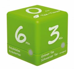 Купить Таймер-куб для заваривания чая цифровой TFA «CUBE-TIMER» 38203504, светло-зелёный, 3–4–5–6 минут в Украине