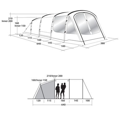 Купити Намет Outwell Tent Collingwood 6 (111065) в Україні