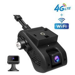 Купить Автомобильный видеорегистратор с 4G + WIFI + GPS Jimi JC400 с передачей видео через интернет (внутренняя камера вынесена на проводе) в Украине