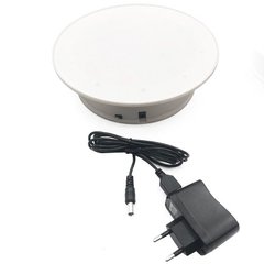 Купить Поворотный стол для предметной съемки и 3D фото Heonyirry C366, диаметр 20 см, белый в Украине
