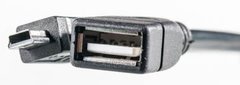 Купить Кабель PowerPlant OTG USB 2.0 AF – Mini, 0.5м (KD00AS1235) в Украине