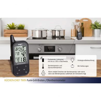 Купити Термометр для духовки або гриля цифровий TFA Kuchen-Chef Twin 14151101 в Україні