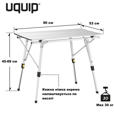 Купити Стіл Uquip Variety M Grey (244112) в Україні