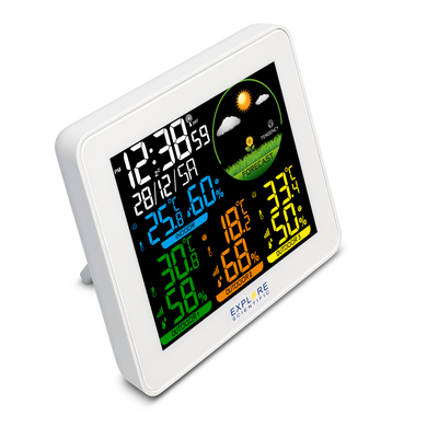 Купити Метеостанція Explore Scientific Color 3 sensors (White) (WSH4005GYELC2) в Україні