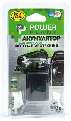Купити Акумулятор PowerPlant Canon BP-808 Chip 900mAh (DV00DV1260) в Україні