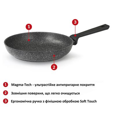 Купить Сковорода Flonal Pietra Lavica 26 см (PLIPP2680) в Украине