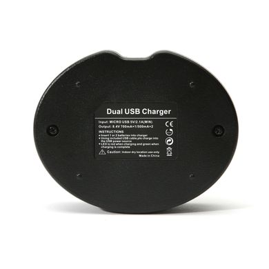 Купить Зарядное устройство для PowerPlant Dual Canon NB-12L для двух аккумуляторов (DV00DV3404) в Украине