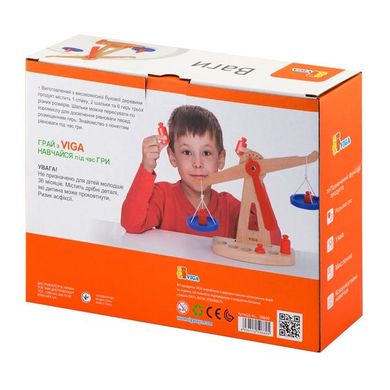 Купити Дерев'яні навчальні ваги Viga Toys з гирями (50660) в Україні