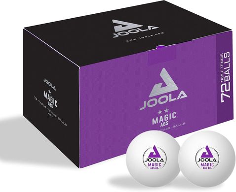 Купити М'ячі для настільного тенісу Joola Magic ABS 40+ White 72 шт (44216) в Україні