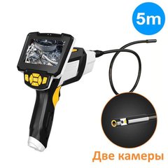 Купить Эндоскоп для авто технический с 2-мя камерами Inskam 112-10 Dual, 8 мм, с 4.3" экраном, Full HD запись, кабель 5 метров в Украине