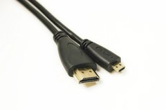Купити Відео кабель PowerPlant HDMI (M) - micro HDMI (M), 1.4V, 32AWG, 4K x 2K, 2м (KD00AS1274) в Україні