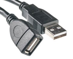 Купить Кабель PowerPlant USB 2.0 AF – AM, 3м, One ferrite (KD00AS1211) в Украине