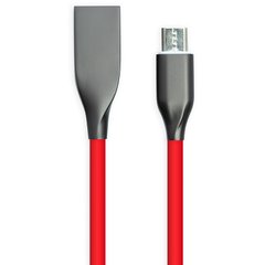 Купити Кабель PowerPlant USB - microUSB, 2м, силікон, червоний (CA911370) в Україні