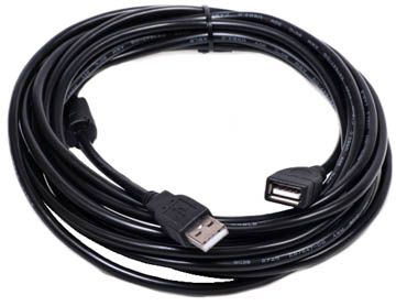 Купить Кабель PowerPlant USB 2.0 AF – AM, 3м, One ferrite (KD00AS1211) в Украине