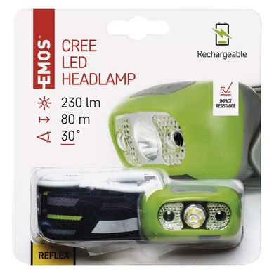 Купити Ліхтарик на голову Emos P3534 CREE LED, P3534 230 lm, Li-Pol 1200 mAh в Україні