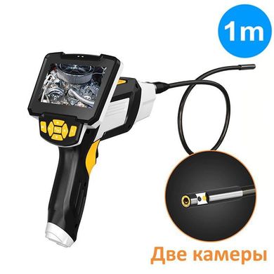 Купить Эндоскоп для авто технический с 2-мя камерами Inskam 112-10 Dual, 8 мм, с 4.3" экраном, Full HD запись, кабель 1 метр в Украине
