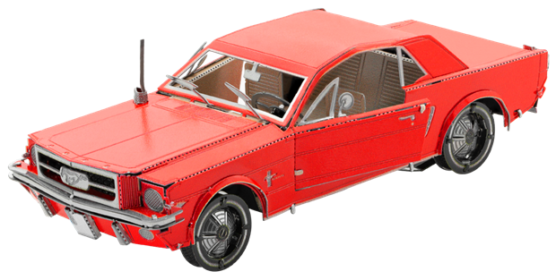 Купити Металевий 3D конструктор "1965 Ford Mustang Coupe, Red Version" Metal Earth MMS056C в Україні