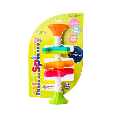 Купити Пірамідка-спінер Fat Brain Toys MiniSpinny тактильна (F134ML) в Україні