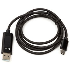 Купити Кабель PowerPlant USB (M) - Type-C (M) з вимірювачем струму, 1 м (CA913176) в Україні