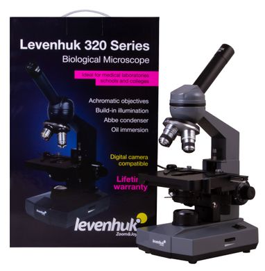Купить Микроскоп Levenhuk 320 PLUS, монокулярный в Украине