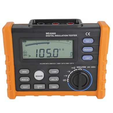 Купити Тестер опору ізоляції Peakmeter MS5205 (мегомметр) в Україні