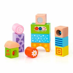 Купити Дерев'яні кубики Viga Toys Брязкальця (50682) в Україні