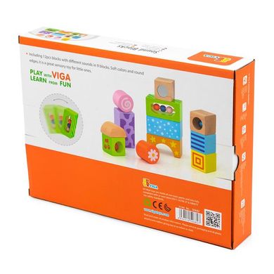 Купить Деревянные кубики Viga Toys Погремушки (50682) в Украине