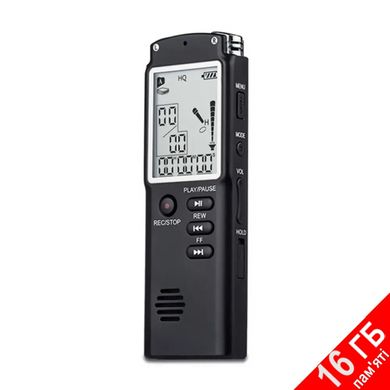 Купить Диктофон цифровой с большим экраном DOITOP T-60, память 16 Гб, стерео, аккумуляторный в Украине