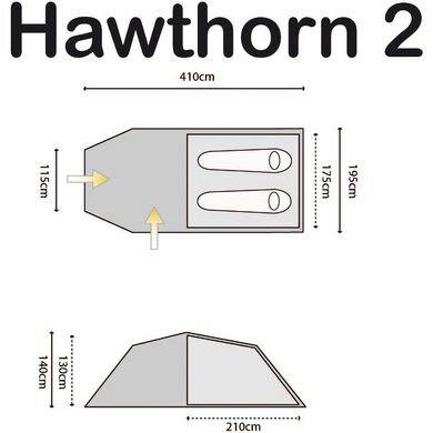 Купить Палатка Highlander Hawthorn 2 Olive в Украине