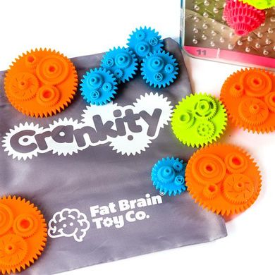 Купити Гра-головоломка Fat Brain Toys Crankity Різнокольорові шестерні (F140ML) в Україні