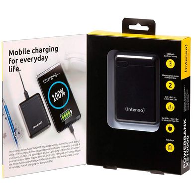 Купить Универсальная мобильная батарея Intenso XS10000 10000mAh, USB-C, USB-A (7313530) (PB930371) в Украине