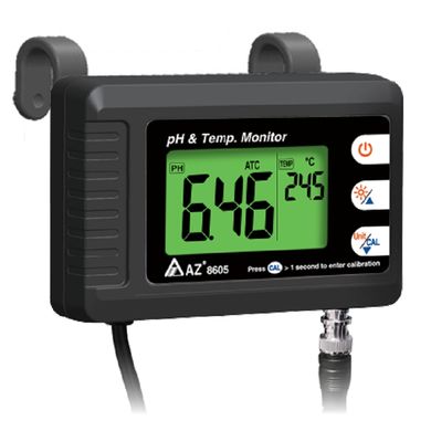 Купити pH-метр стаціонарний (монітор pH) з виносним електродом AZ-8605 в Україні