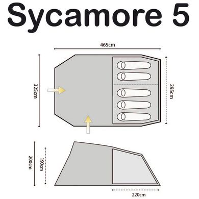 Купити Палатка Highlander Sycamore 5 Meadow в Україні