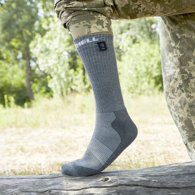 Купити Шкарпетки водонепроникні Dexshell Terrain Walking, p-p XL, сірі в Україні