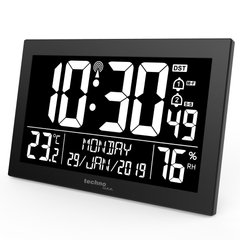 Часы настенные Technoline WS8017 Black (WS8017)