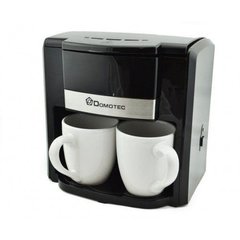 Капельная кофеварка DOMOTEC MS-0708 c керамическими чашками Черный (007049)