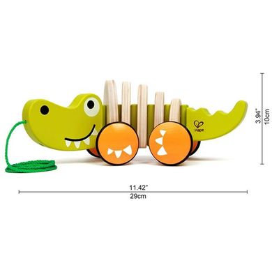Купить Деревянная каталка Hape Крокодил (E0348) в Украине